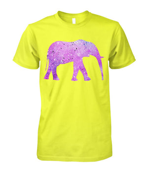 Purple Elephant Shirt Daisy Unisex Cotton Tee