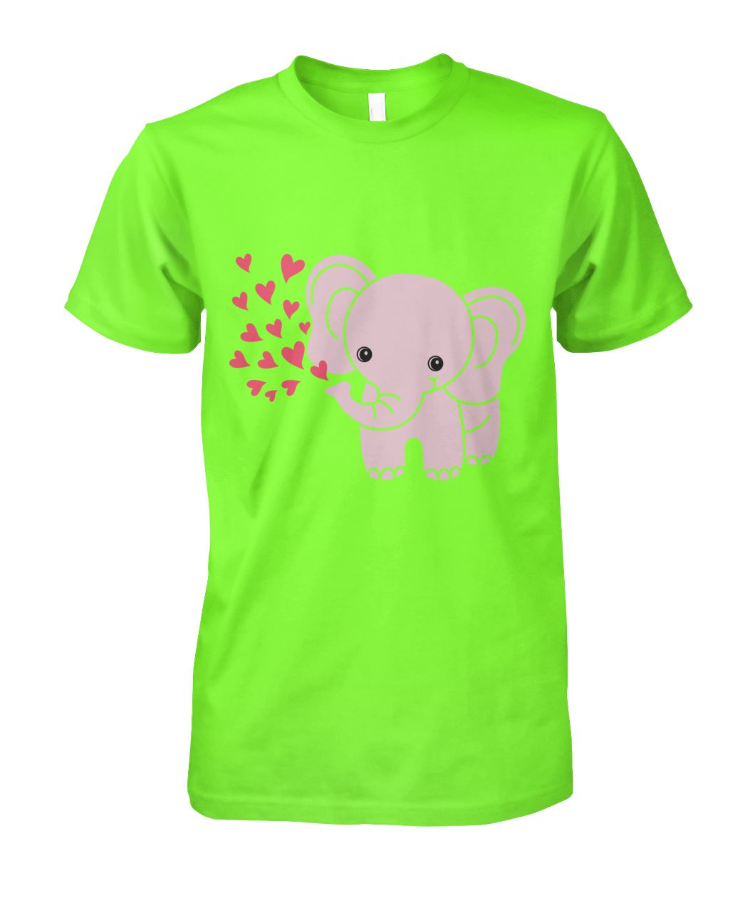 Baby Elephant Shirt with Red Hearts - Rescue The Elephants