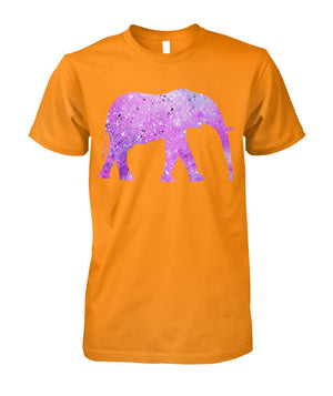 Purple Elephant Shirt Tennessee Orange Unisex Cotton Tee