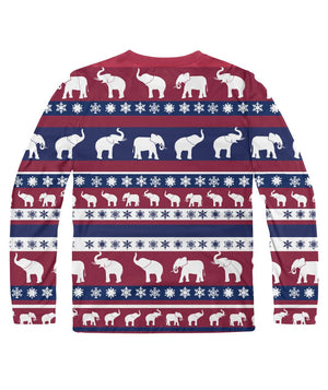 Ugly Elephant Christmas Long Sleeve Shirt