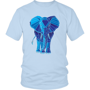 Blue Diamond Elephant Shirt District Unisex Shirt Ice Blue