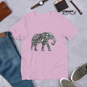 Boho Elephant Shirt Heather Prism Lilac