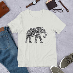 Boho Elephant Shirt Silver