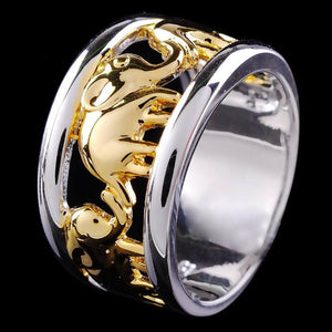 Gold-Plated Elephant Ring