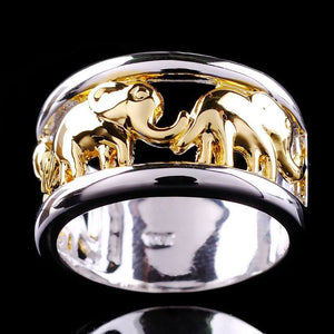 Gold-Plated Elephant Ring Gold
